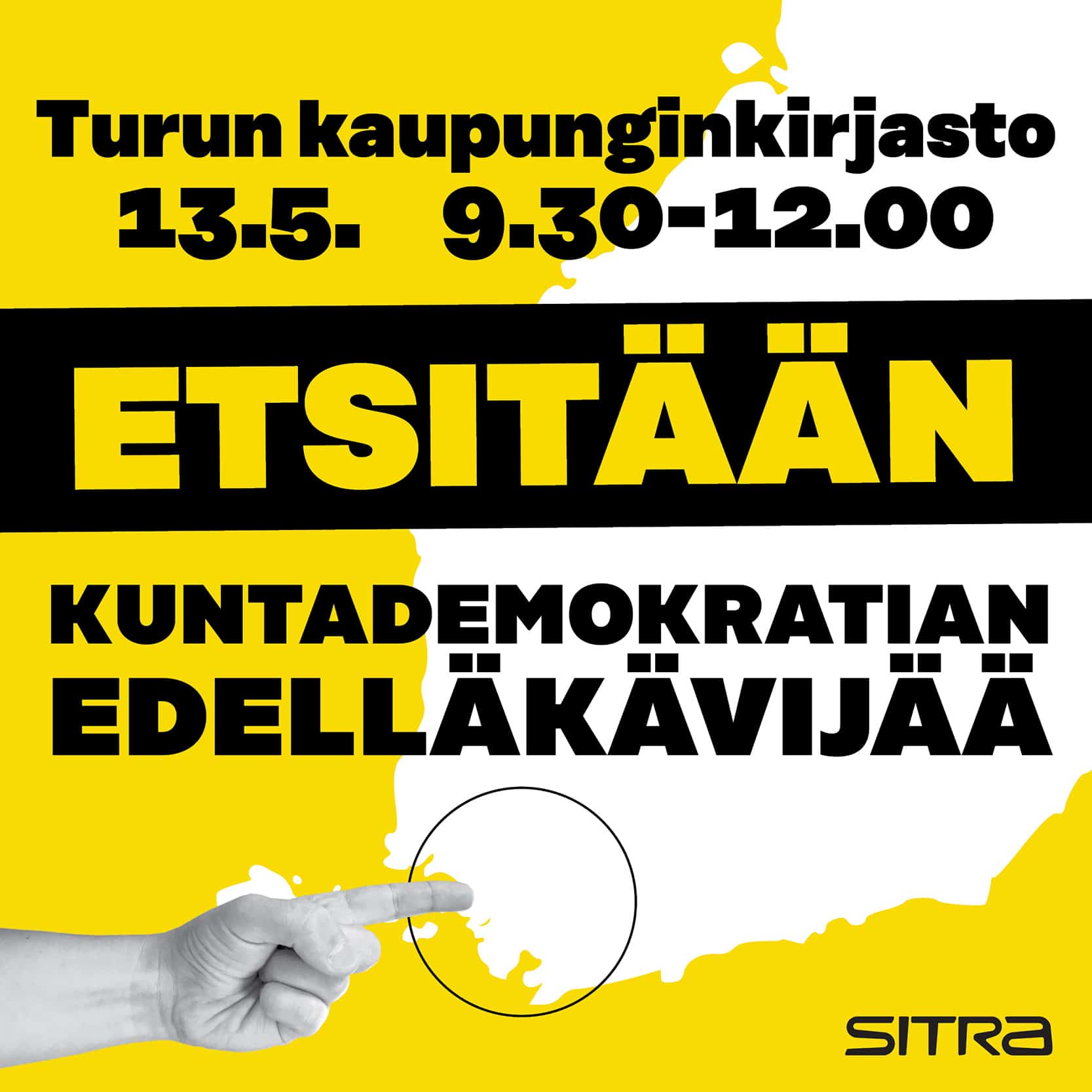 Sitran Turun työpajassa 13.5. etsitään avaimia kuntalaisten osallistumiseen